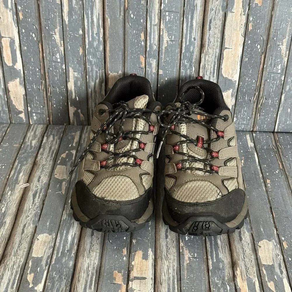 MERRELL Big Kid's Moab Speed 2 Low Waterproof Brown Hiking Boot Sz 3M